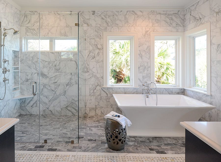 14 Whistling Swan Marbled Bathroom